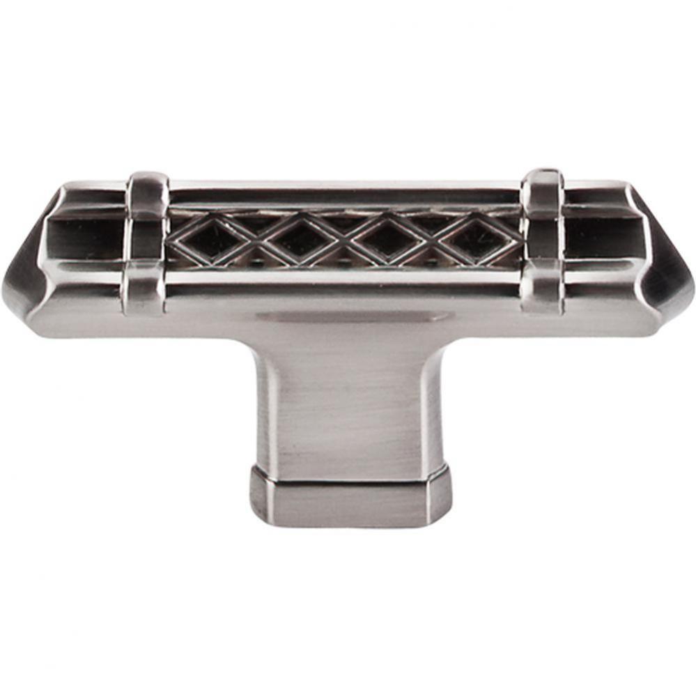 Tower Bridge T-Handle 2 5/8 Inch Brushed Satin Nickel