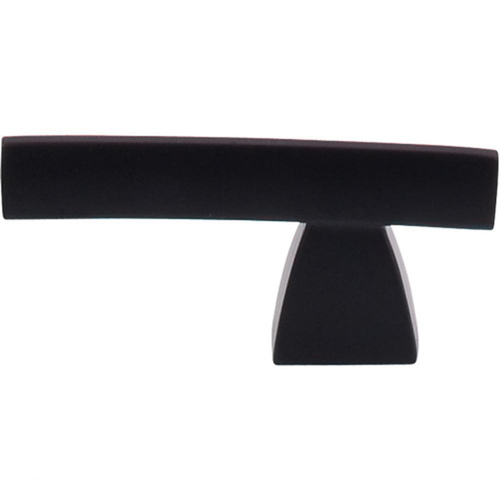 Arched Knob/Pull 2 1/2 Inch Flat Black