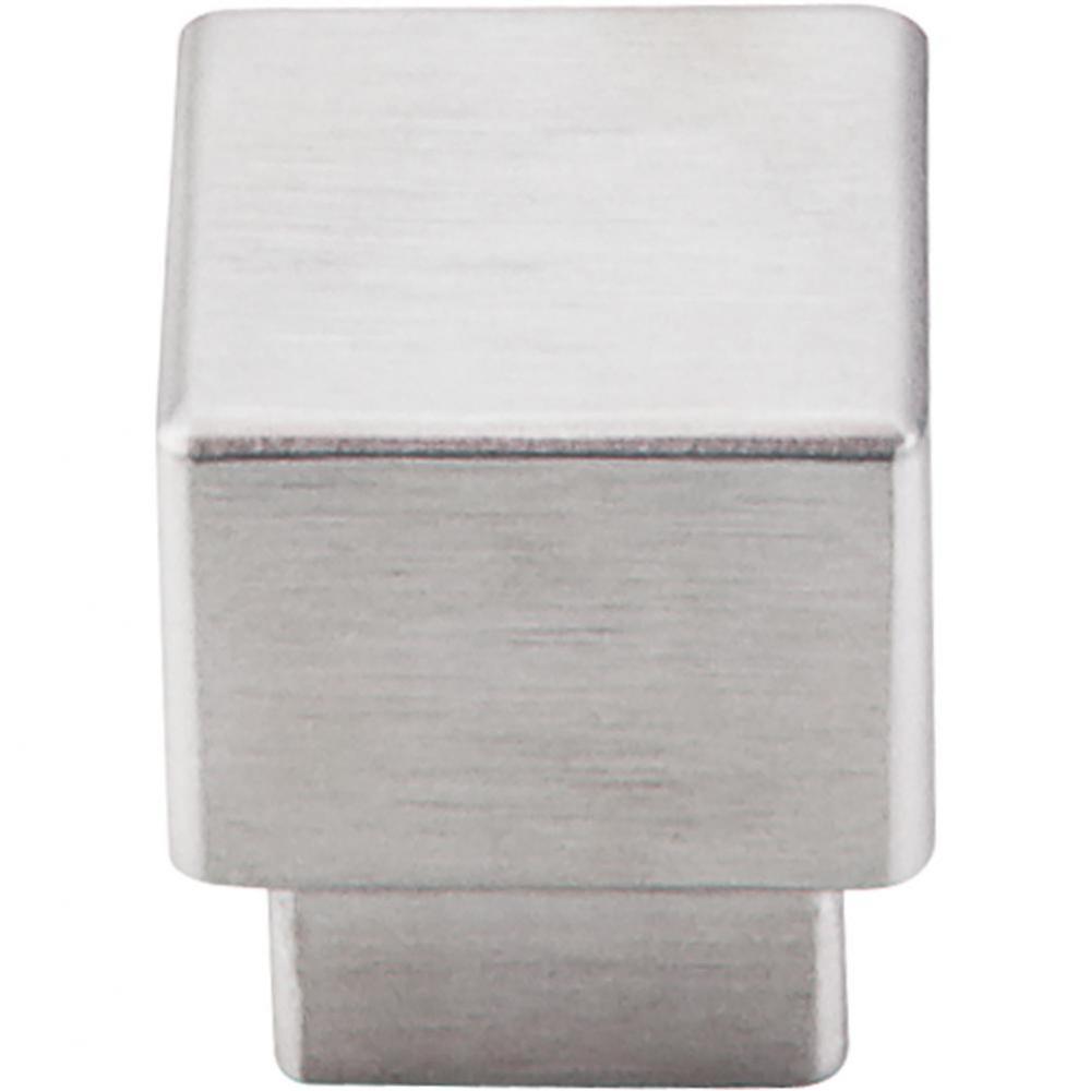 Tapered Square Knob 1 Inch Brushed Stainless Steel