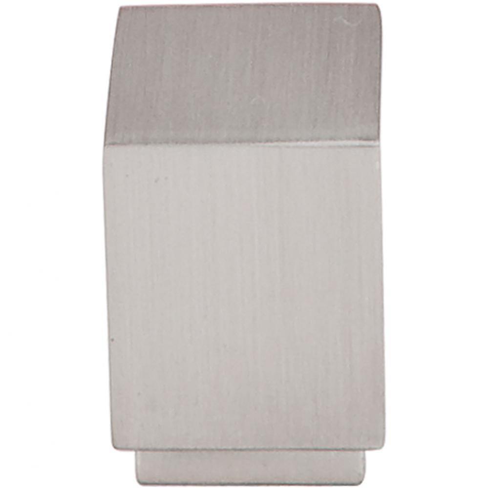 Linear Square Knob 3/4 Inch Brushed Satin Nickel
