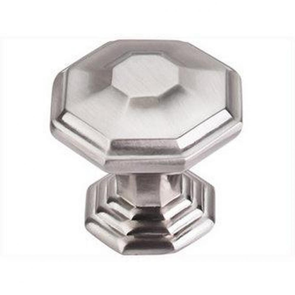 Chalet Knob 1 1/2 Inch Brushed Satin Nickel