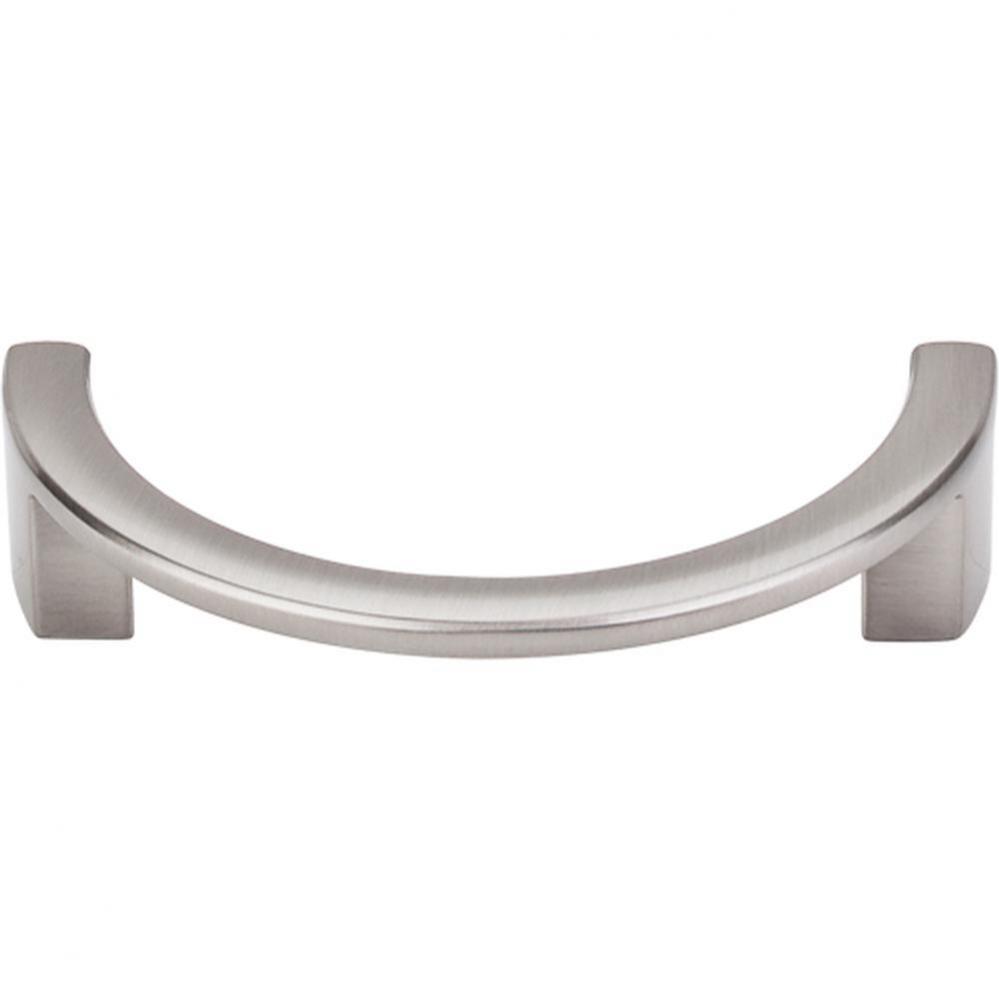 Half Circle Open Pull 3 1/2 Inch (c-c) Brushed Satin Nickel