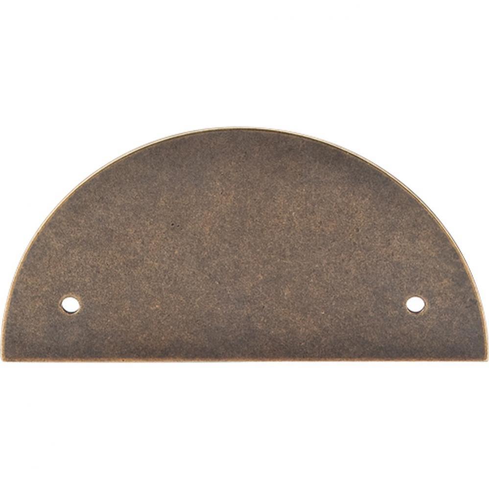 Half Circle Back Plate 3 1/2 Inch (c-c) German Bronze