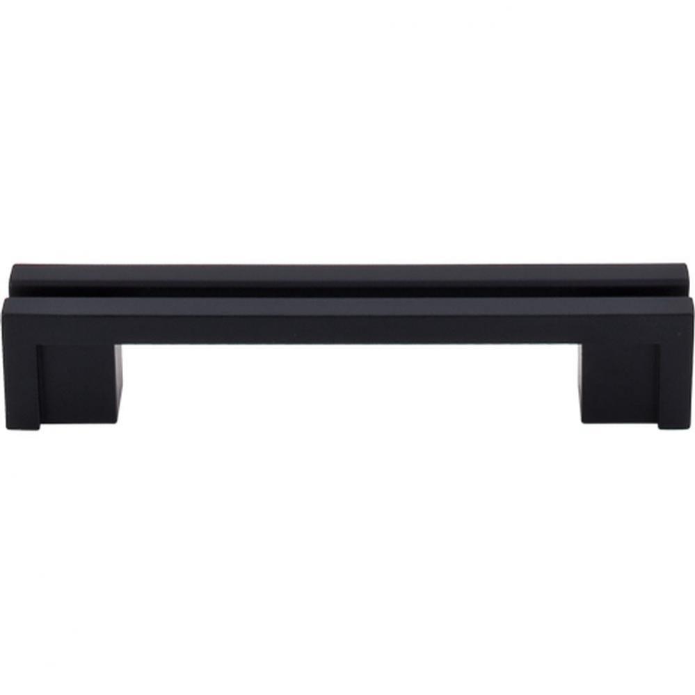 Flat Rail Pull 3 1/2 Inch (c-c) Flat Black