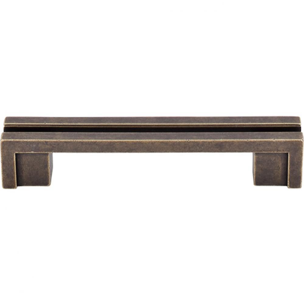 Flat Rail Pull 3 1/2 Inch (c-c) German Bronze