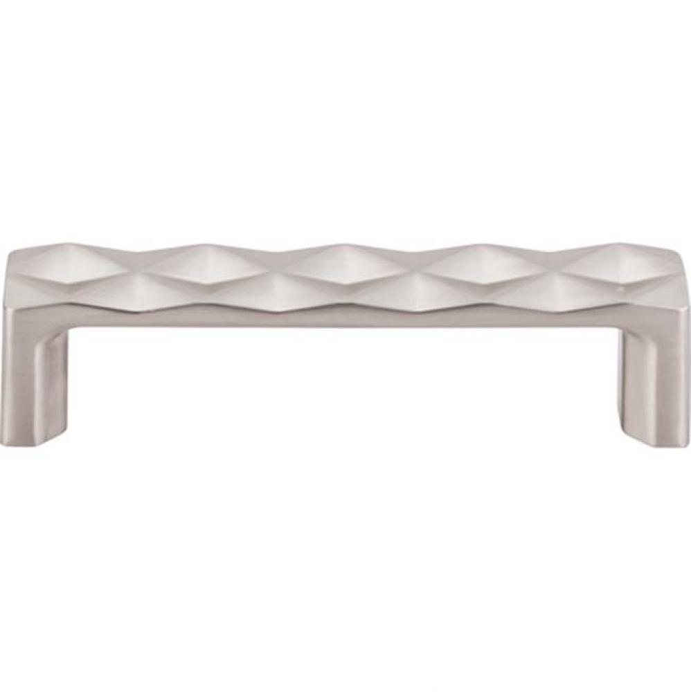 Quilted Pull 3 3/4 Inch (c-c) Brushed Satin Nickel