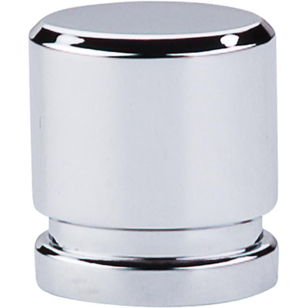 Oval Knob 1 Inch Polished Chrome