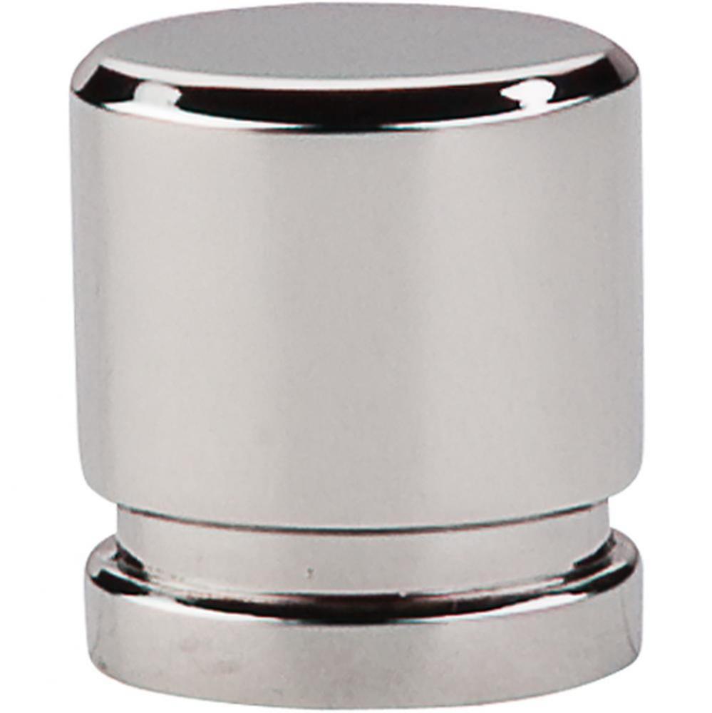 Oval Knob 1 Inch Polished Nickel