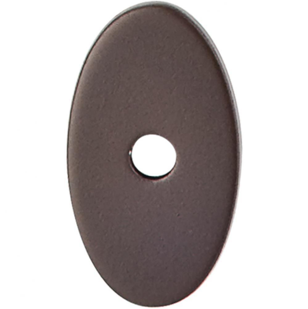 Oval Backplate 1 1/4 Inch Oil Rubbed Bronze