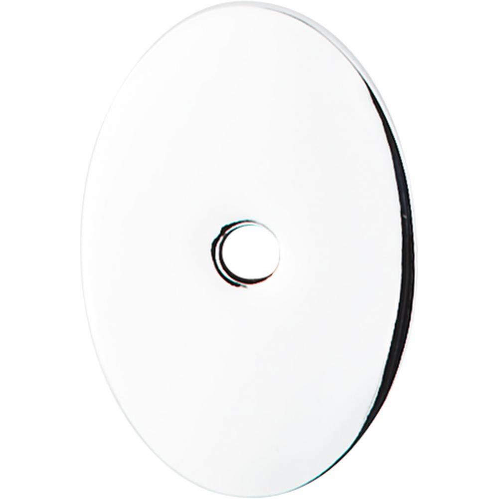 Oval Backplate 1 1/2 Inch Polished Chrome