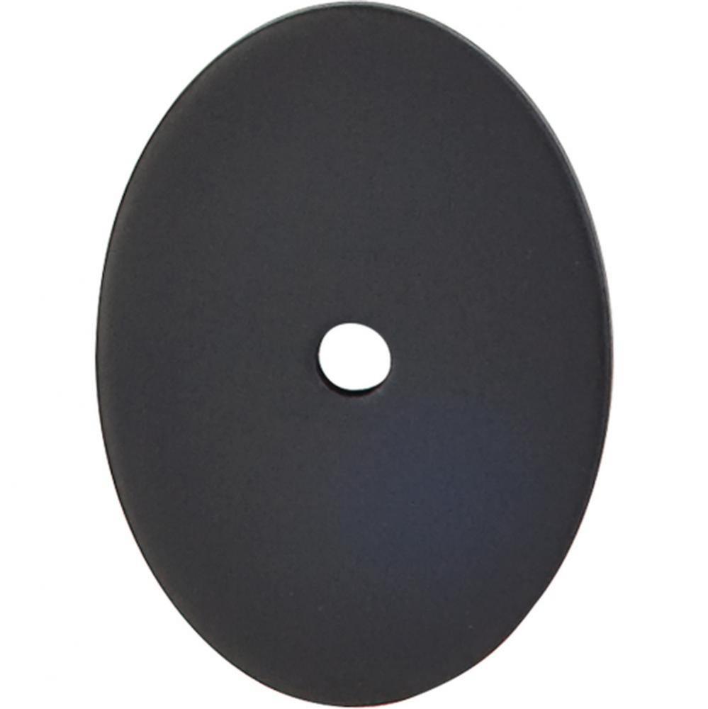 Oval Backplate 1 3/4 Inch Flat Black