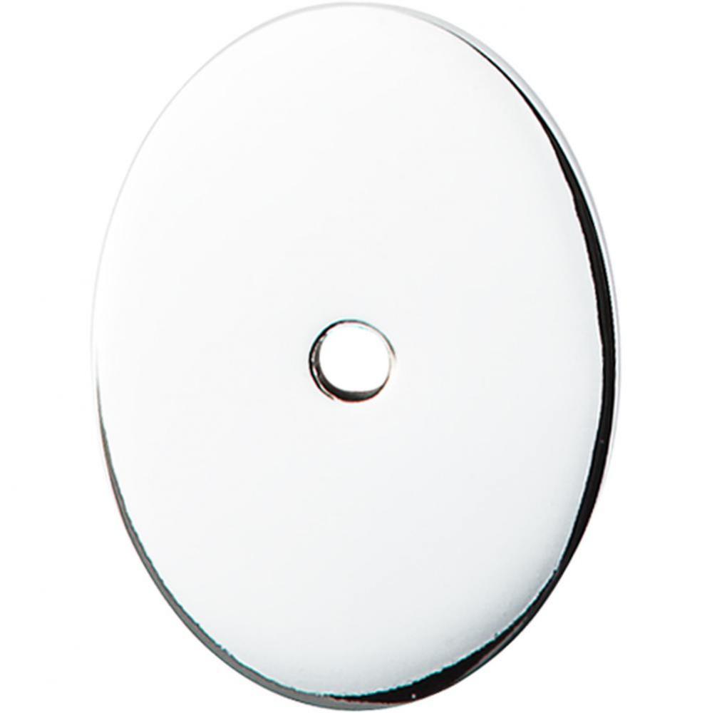 Oval Backplate 1 3/4 Inch Polished Chrome