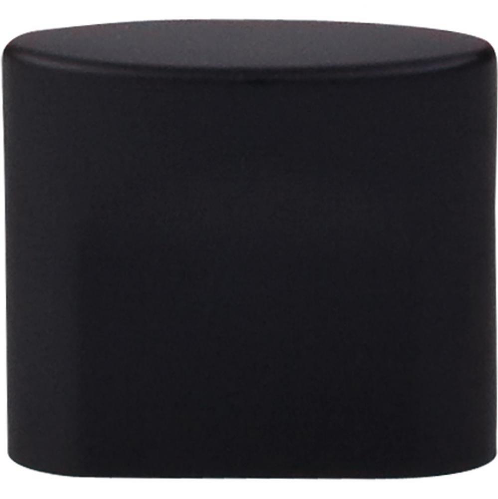 Oval Slot Knob 3/4 Inch (c-c) Flat Black