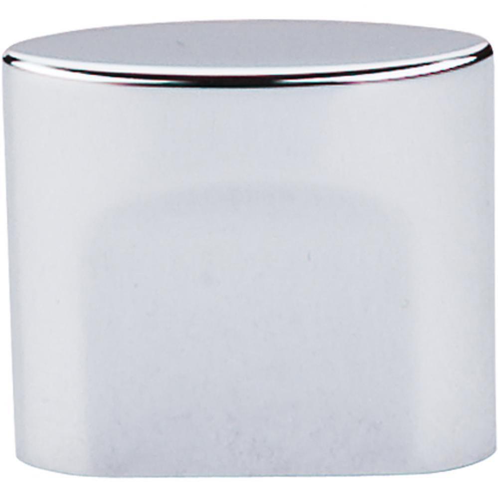 Oval Slot Knob 3/4 Inch (c-c) Polished Chrome