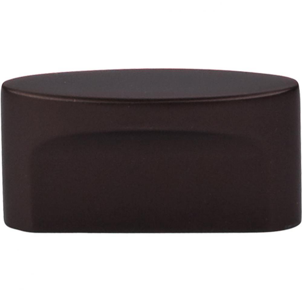 Oval Slot Knob 1 1/2 Inch (c-c) Oil Rubbed Bronze