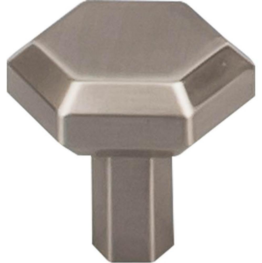 Lydia Knob 1 1/8 Inch Brushed Satin Nickel