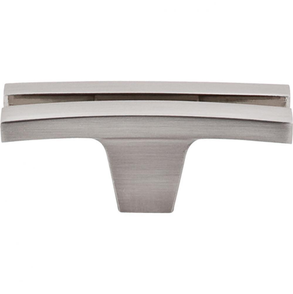 Flared Knob 2 5/8 Inch Brushed Satin Nickel