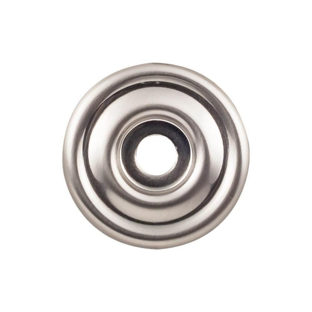 Brixton Backplate 1 3/8 Inch Brushed Satin Nickel