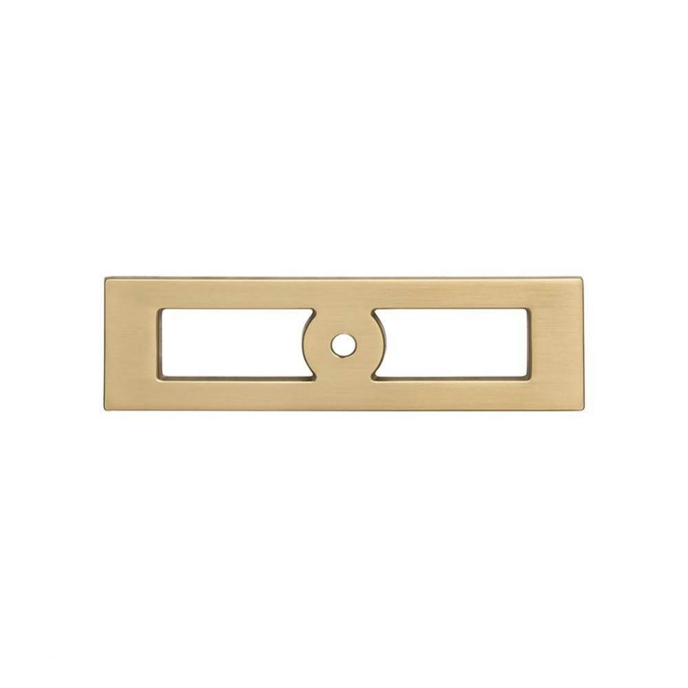 Hollin Knob Backplate 3 3/4 Inch Honey Bronze