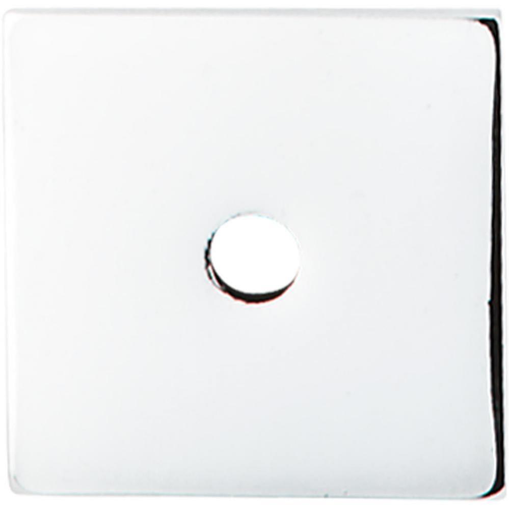 Square Backplate 1 Inch Polished Chrome