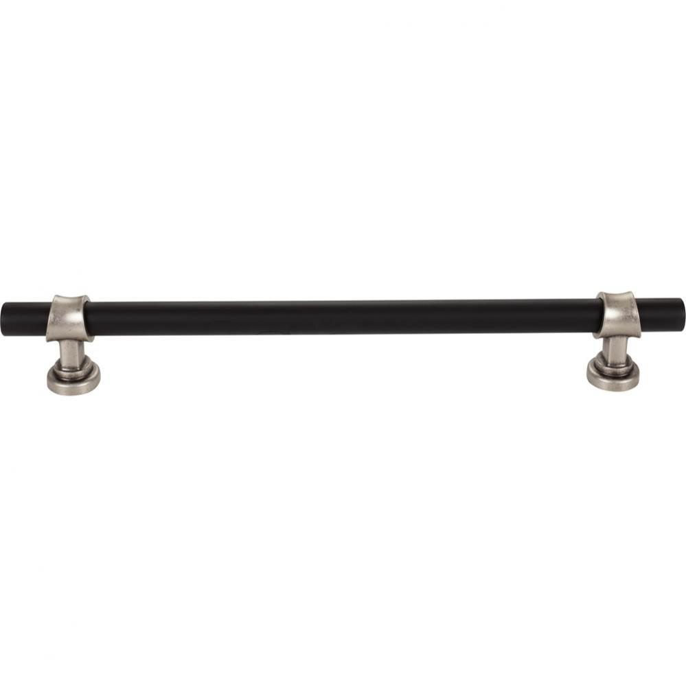 Bit Appliance Pull 12 Inch (c-c) Flat Black and Pewter Antique