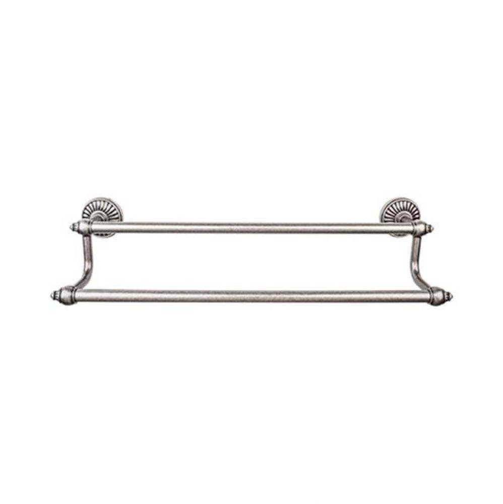 Tuscany Bath Towel Bar 24 Inch Double Antique Pewter
