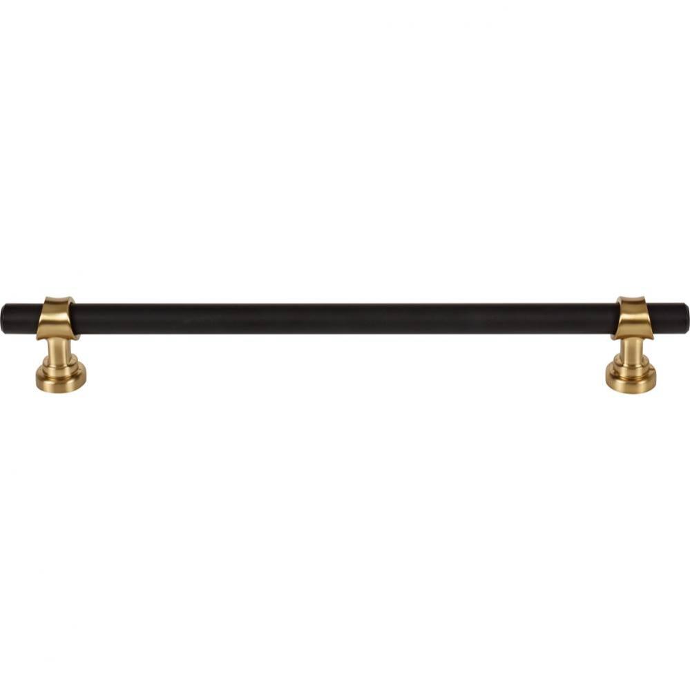 Bit Pull 8 13/16 Inch (c-c) Flat Black and Honey Bronze