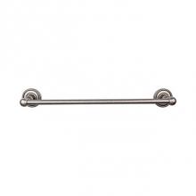 Top Knobs ED6APF - Edwardian Bath Towel Bar 18 In. Single - Rope Backplate Antique Pewter