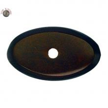 Top Knobs M1438 - Aspen Oval Backplate 1 1/2 Inch Mahogany Bronze