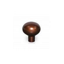 Top Knobs M1528 - Aspen Small Egg Knob 1 3/16 Inch Mahogany Bronze