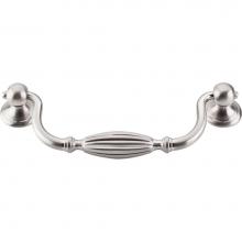 Top Knobs M1789 - Tuscany Drop Pull 5 1/16 Inch (c-c) Brushed Satin Nickel