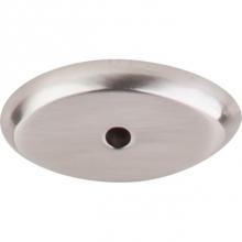 Top Knobs M2011 - Aspen II Oval Backplate 1 1/2 Inch Brushed Satin Nickel