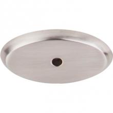 Top Knobs M2014 - Aspen II Oval Backplate 1 3/4 Inch Brushed Satin Nickel