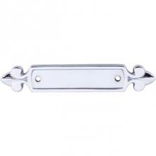 Top Knobs M2127 - Dover Backplate 2 1/2 Inch (c-c) Polished Chrome