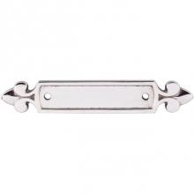 Top Knobs M2133 - Dover Backplate 2 1/2 Inch (c-c) Polished Nickel