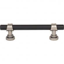Top Knobs M2706 - Bit Pull 3 3/4 Inch (c-c) Flat Black and Pewter Antique