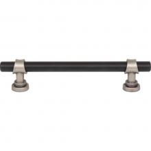Top Knobs M2718 - Bit Pull 5 1/16 Inch (c-c) Flat Black and Pewter Antique