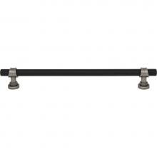 Top Knobs M2754 - Bit Pull 8 13/16 Inch (c-c) Flat Black and Pewter Antique
