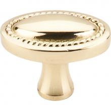 Top Knobs M346 - Oval Rope Knob 1 1/4 Inch Polished Brass