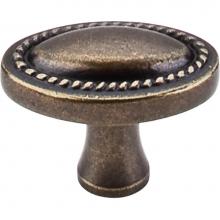 Top Knobs M402 - Oval Rope Knob 1 1/4 Inch German Bronze