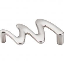 Top Knobs M561 - Squiggly Pull 3 3/4 Inch (c-c) Brushed Satin Nickel