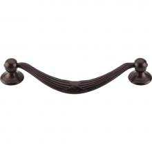 Top Knobs M934 - Ribbon and Reed Drop Pull 5 1/16 Inch (c-c) Oil Rubbed Bronze
