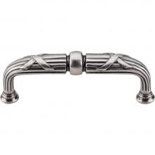 Top Knobs M935 - Ribbon and Reed D Pull 3 3/4 Inch (c-c) Pewter Antique