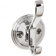 Top Knobs TK1061PC - Reeded Hook 3 1/8 Inch Polished Chrome