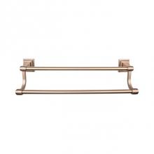 Top Knobs STK11BB - Stratton Bath Towel Bar 30 Inch Double Brushed Bronze