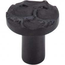 Top Knobs TK295CB - Cobblestone Round Knob 1 1/8 Inch Coal Black