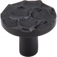 Top Knobs TK296CB - Cobblestone Round Knob 1 3/8 Inch Coal Black