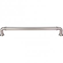 Top Knobs TK327BSN - Reeded Appliance Pull 12 Inch (c-c) Brushed Satin Nickel