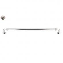 Top Knobs TK328PN - Reeded Appliance Pull 18 Inch (c-c) Polished Nickel
