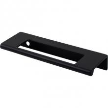 Top Knobs TK520BLK - Europa Cut Out Tab Pull 3 3/4 Inch (c-c) Flat Black